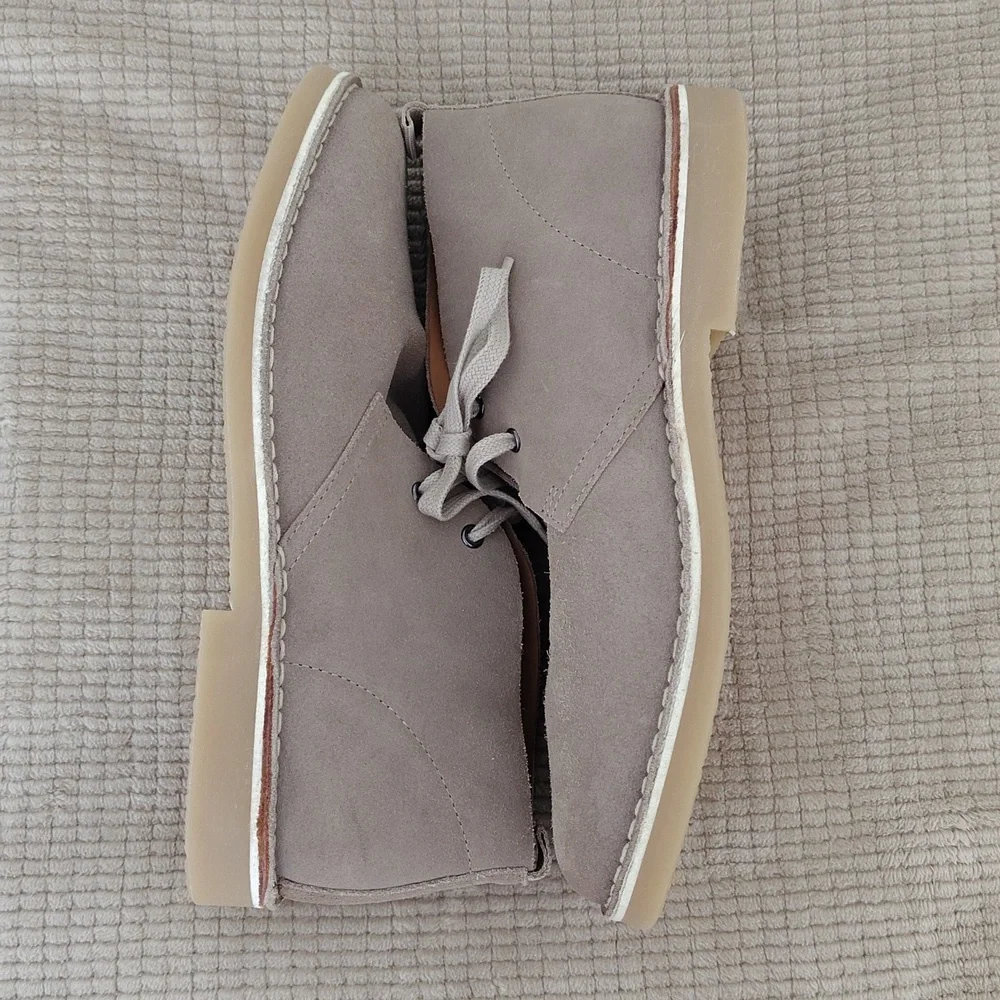 Alpine Design Ortholite Taupe Suede Ankle Chukka Loafer Boots Size 9.5 - Picture 7 of 11